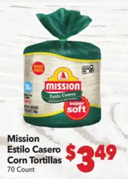 Vallarta Supermarkets Mission Estilo Casero Corn Tortillas offer
