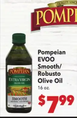 Vallarta Supermarkets Pompeian EVOO Smooth/Robusto Olive Oil offer
