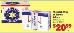 Vallarta Supermarkets Michelob Ultra or Estrella Jalisco offer