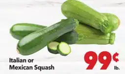 Vallarta Supermarkets Italian or Mexican Squash offer