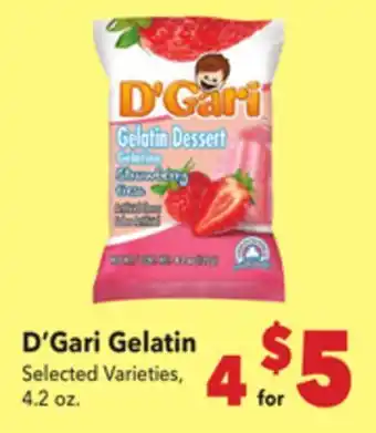 Vallarta Supermarkets D'Gari Gelatin offer