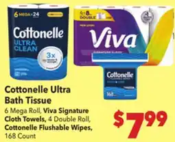 Vallarta Supermarkets Cottonelle Ultra Bath Tissue offer