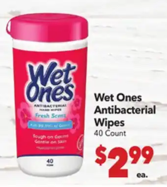 Vallarta Supermarkets Wet Ones Antibacterial Wipes offer