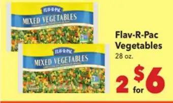 Vallarta Supermarkets Flav-R-Pac Vegetables offer
