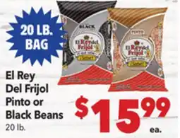 Vallarta Supermarkets El Rey Del Frijol Pinto or Black Beans offer