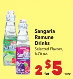 Vallarta Supermarkets Sangaria Ramune Drinks offer