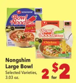Vallarta Supermarkets Nongshim Large Bowl offer