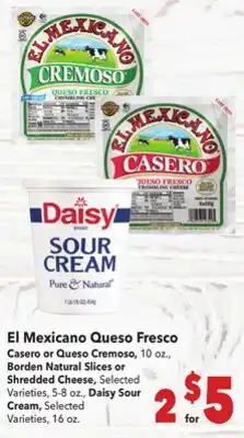 Vallarta Supermarkets El Mexicano Queso Fresco offer