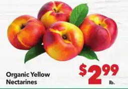 Vallarta Supermarkets Organic Yellow Nectarines offer