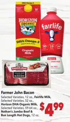 Vallarta Supermarkets Farmer John Bacon offer