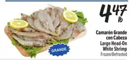 El Super Fresh Camarón Grande con Cabeza | Large Head-On White Shrimp offer