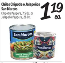 El Super Fresh Chiles Chipotle o Jalapeños San Marcos offer