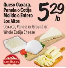 El Super Fresh Queso Oaxaca, Panela o Cotija Molido o Entero Los Altos offer