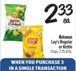 El Super Fresh Botanas Lay's Regular or Kettle offer
