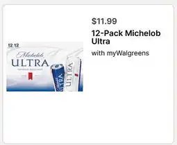 Walgreens 12-Pack Michelob Ultra offer