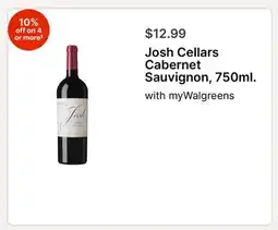 Walgreens Josh Cellars Cabernet Sauvignon, 750ml offer