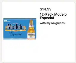 Walgreens 12-Pack Modelo Especial offer