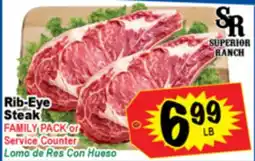Superior Grocers Rib-Eye Steak offer