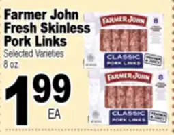 Superior Grocers Farmer John Fresh Skinless Pork Links offer