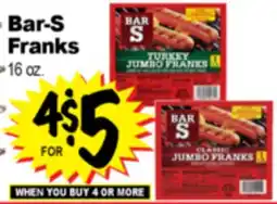Superior Grocers Bar-S Franks offer