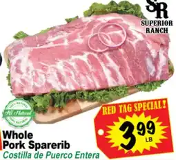 Superior Grocers Whole Pork Sparerib offer