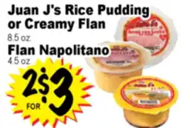 Superior Grocers Juan J's Rice Pudding or Creamy Flan offer