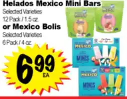 Superior Grocers Helados Mexico Mini Bars 12 Pack / 1.5 oz. or Mexico Bolis 6 Pack / 4 oz offer
