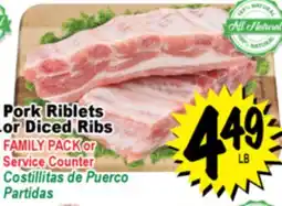 Superior Grocers Pork Riblets or Diced Ribs offer