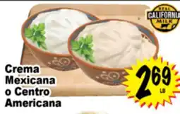 Superior Grocers Crema Mexicana o Centro Americana offer