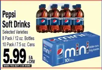 Superior Grocers Pepsi Soft Drinks offer