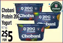 Superior Grocers Chobani Protein 20G Yogurt offer