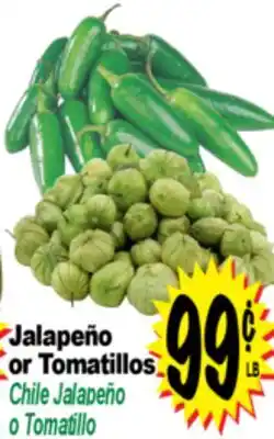 Superior Grocers Jalapeño or Tomatillos offer