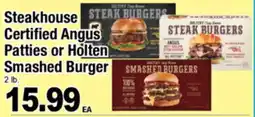 Superior Grocers Steakhouse Certified Angus Patties or Holten Smashed Burger offer