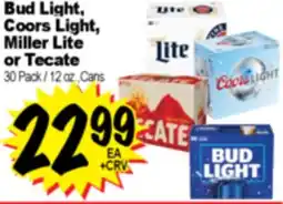 Superior Grocers Bud Light, Coors Light, Miller Lite or Tecate offer