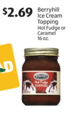 Aldi Berryhill Ice Cream Topping offer