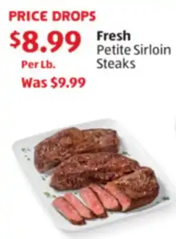 Aldi Fresh Petite Sirloin Steaks offer