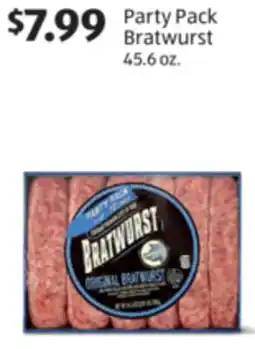 Aldi Party Pack Bratwurst offer