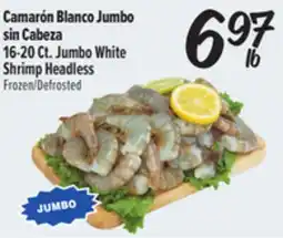 El Super 16-20 Ct. Jumbo White Shrimp Headless offer