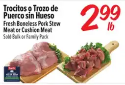 El Super Fresh Boneless Pork Stew Meat or Cushion Meat offer