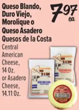 El Super Central American Cheese, 14 Oz. or Asadero Cheese, 14.11 Oz offer