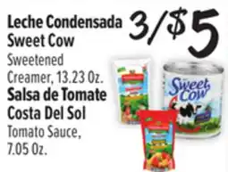 El Super Sweet Cow Sweetened Creamer, 13.23 oz. Costa Del Sol Tomato Sauce, 7.05 oz offer