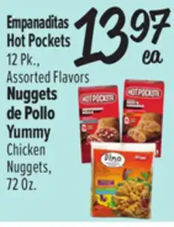 El Super Hot Pockets 12 Pk., Assorted Flavors Yummy Chicken Nuggets, 12 Oz offer