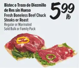 El Super Fresh Boneless Beef Chuck Steaks or Roast offer