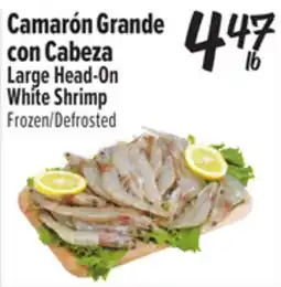 El Super Large Head-On White Shrimp offer