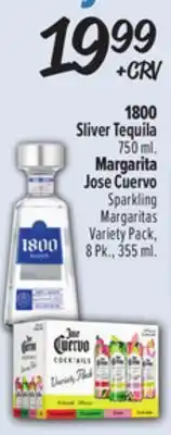 El Super 1800 Silver Tequila 750 ml., Margarita Jose Cuervo Sparkling Margaritas Variety Pack, 8 PK., 355 ml offer