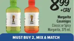 El Super Casamigos Classic or Spicy Margarita offer