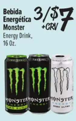 El Super Monster Energy Drink offer