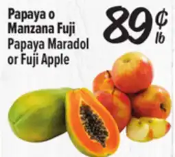 El Super Papaya Maradol or Fuji Apple offer