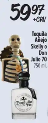 El Super Tequila Añejo Skelly o Don Julio 70 offer