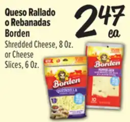 El Super Shredded Cheese, 8 Oz. or Cheese Slices, 6 Oz offer
